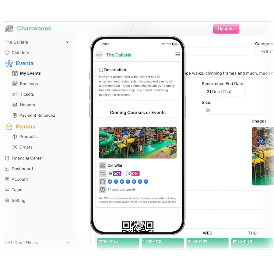 Chamebook Booking Dashboard
